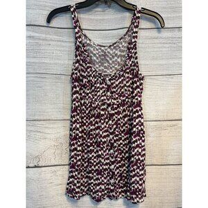 Merona Sleeveless Patterned Tank Top Size S